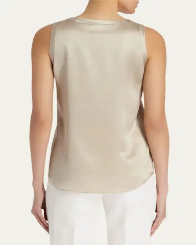 Lafayette 148 New York Perla Luxe Reversible Silk Charmeuse Shell | Thumbnail 7 Lafayette 148 New York Perla Luxe Reversible Silk Charmeuse Shell | Thumbnail 7