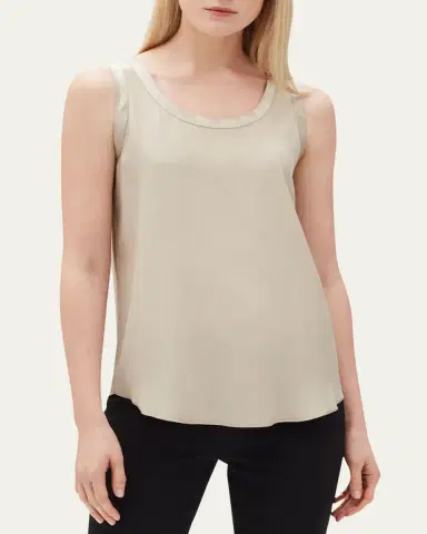 Lafayette 148 New York Perla Luxe Reversible Silk Charmeuse Shell | Thumbnail 8 Lafayette 148 New York Perla Luxe Reversible Silk Charmeuse Shell | Thumbnail 8