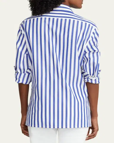 Ralph Lauren Collection Capri Relaxed Fit Striped Cotton Shirt | Thumbnail 3 Ralph Lauren Collection Capri Relaxed Fit Striped Cotton Shirt | Thumbnail 3