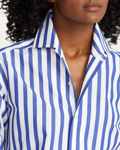 Ralph Lauren Collection Capri Relaxed Fit Striped Cotton Shirt | Thumbnail 5 Ralph Lauren Collection Capri Relaxed Fit Striped Cotton Shirt | Thumbnail 5