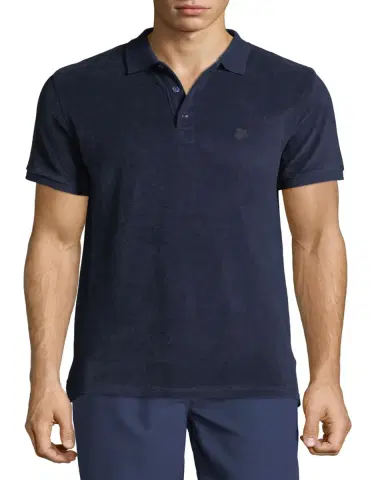 Vilebrequin Men's Terry Knit Polo Shirt | Thumbnail 2 Vilebrequin Men's Terry Knit Polo Shirt | Thumbnail 2