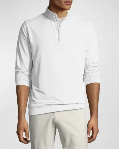 Peter Millar Men 's Perth Half-Zip Loop Terry Sweatshirt | Thumbnail 2 Peter Millar Men 's Perth Half-Zip Loop Terry Sweatshirt | Thumbnail 2