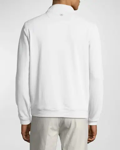 Peter Millar Men 's Perth Half-Zip Loop Terry Sweatshirt | Thumbnail 3 Peter Millar Men 's Perth Half-Zip Loop Terry Sweatshirt | Thumbnail 3