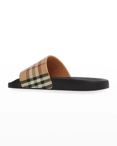 Burberry Furley Vintage Check Slide Sandals | Thumbnail 3 Burberry Furley Vintage Check Slide Sandals | Thumbnail 3