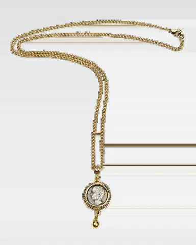 Ben-Amun Two-Tone Coin Pendant Necklace | Thumbnail 2 Ben-Amun Two-Tone Coin Pendant Necklace | Thumbnail 2