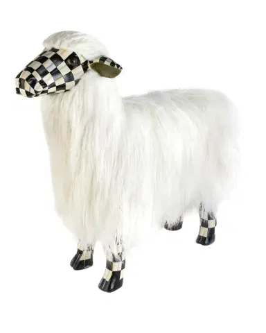 MacKenzie-Childs Courtly Check Large White Sheep | Thumbnail 1 MacKenzie-Childs Courtly Check Large White Sheep | Thumbnail 1