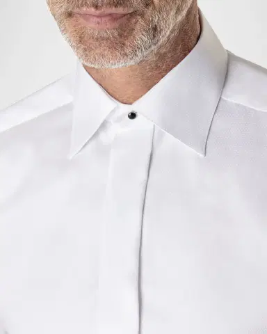 Eton Men's Contemporary Fit Diamond-Weave Dress Shirt | Thumbnail 4 Eton Men's Contemporary Fit Diamond-Weave Dress Shirt | Thumbnail 4