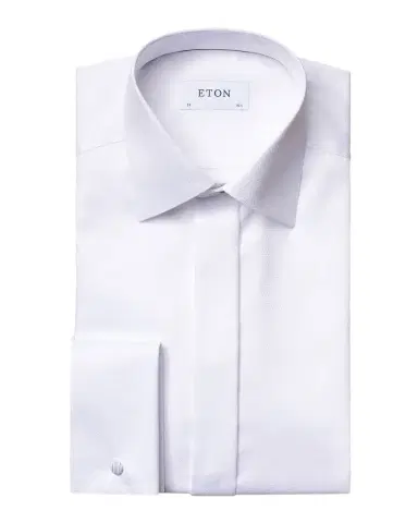 Eton Men's Contemporary Fit Diamond-Weave Dress Shirt | Thumbnail 1 Eton Men's Contemporary Fit Diamond-Weave Dress Shirt | Thumbnail 1