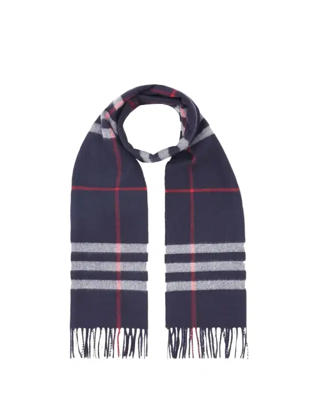 Men's Giant Check Cashmere Scarf Men's Giant Check Cashmere Scarf