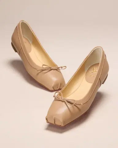Christian Louboutin Mamadrague Napa Bow Ballerina Flats | Thumbnail 4 Christian Louboutin Mamadrague Napa Bow Ballerina Flats | Thumbnail 4