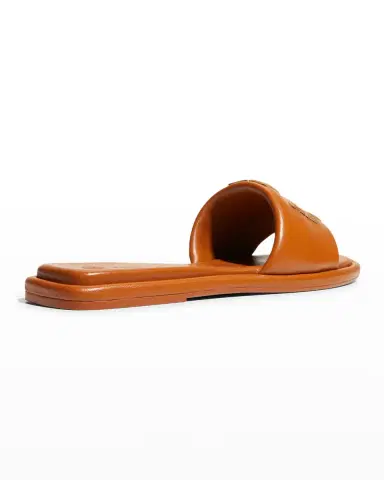 Tory Burch Double T Leather Medallion Slide Sandals | Thumbnail 13 Tory Burch Double T Leather Medallion Slide Sandals | Thumbnail 13