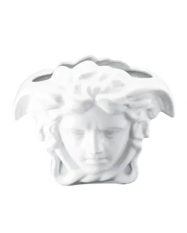 Versace Medusa Grande Vase in White - 11.75" | Thumbnail 1 Versace Medusa Grande Vase in White - 11.75" | Thumbnail 1