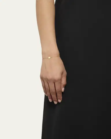 Jennifer Meyer 18k Yellow Gold Mini Clover Chain Bracelet | Thumbnail 2 Jennifer Meyer 18k Yellow Gold Mini Clover Chain Bracelet | Thumbnail 2