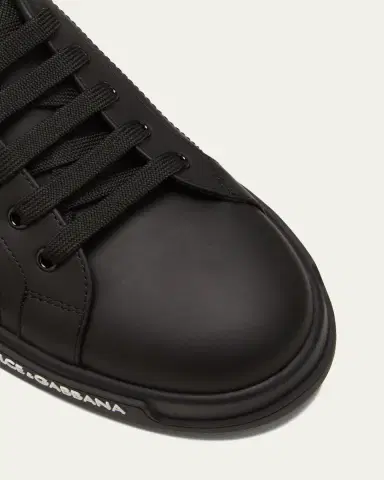 Dolce & Gabbana Men's Portofino Calf Leather Low-Top Sneakers | Thumbnail 5 Dolce & Gabbana Men's Portofino Calf Leather Low-Top Sneakers | Thumbnail 5