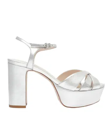 Schutz Keefa Metallic Leather Platform Sandals | Thumbnail 1 Schutz Keefa Metallic Leather Platform Sandals | Thumbnail 1