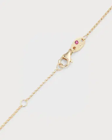 Roberto Coin 18k Diamond Princess Letter Necklace | Thumbnail 3 Roberto Coin 18k Diamond Princess Letter Necklace | Thumbnail 3