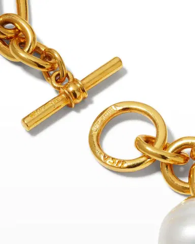 Ben-Amun Gold Oval Link Chain Necklace | Thumbnail 4 Ben-Amun Gold Oval Link Chain Necklace | Thumbnail 4
