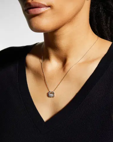 Roberto Coin Crab Tiny Treasures Necklace in White Gold | Thumbnail 2 Roberto Coin Crab Tiny Treasures Necklace in White Gold | Thumbnail 2