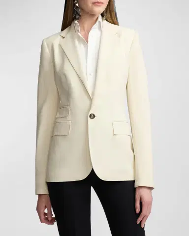 Ralph Lauren Collection Parker Wool Crepe Jacket | Thumbnail 4 Ralph Lauren Collection Parker Wool Crepe Jacket | Thumbnail 4