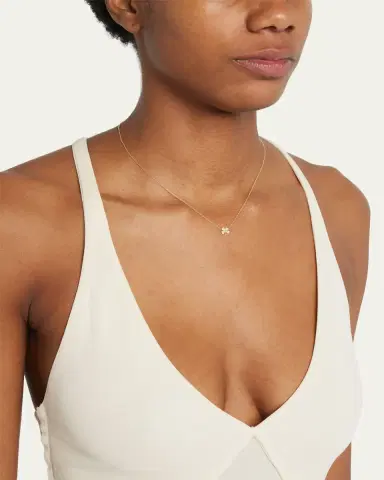 Jennifer Meyer 18k Mini Diamond Four-Leaf Clover Necklace | Thumbnail 2 Jennifer Meyer 18k Mini Diamond Four-Leaf Clover Necklace | Thumbnail 2