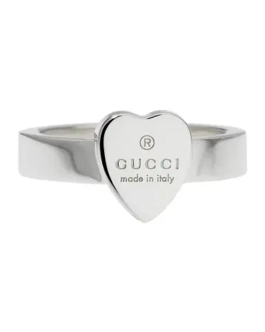 Gucci Engraved Heart Trademark Ring | Thumbnail 1 Gucci Engraved Heart Trademark Ring | Thumbnail 1