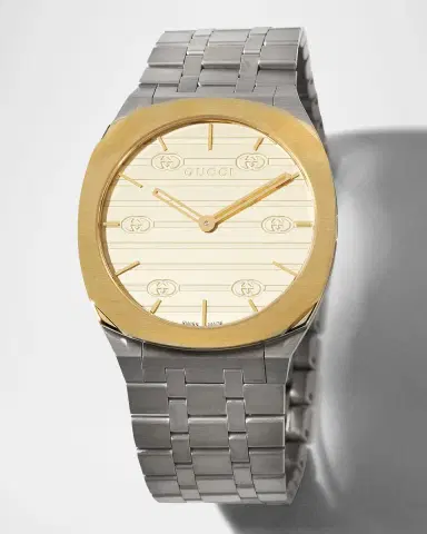 Gucci 25H 34mm Two-Tone Bracelet Watch | Thumbnail 1 Gucci 25H 34mm Two-Tone Bracelet Watch | Thumbnail 1