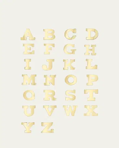 Zoe Lev Jewelry 14k Gold Initial Pendant | Thumbnail 2 Zoe Lev Jewelry 14k Gold Initial Pendant | Thumbnail 2