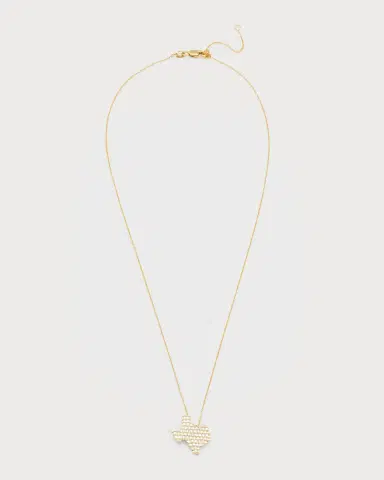 Roberto Coin 18k White Gold Diamond Texas Necklace | Thumbnail 1 Roberto Coin 18k White Gold Diamond Texas Necklace | Thumbnail 1