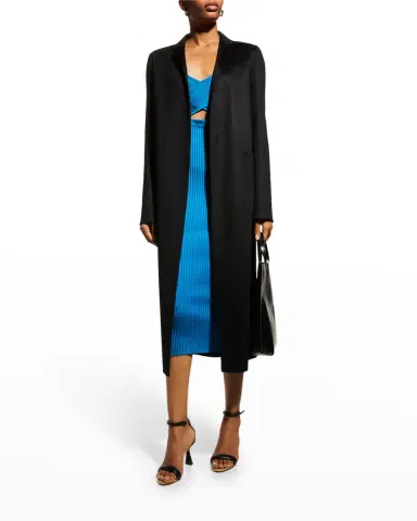 Adam Lippes Zibelline Open-Front Cashmere Midi Coat | Thumbnail 2 Adam Lippes Zibelline Open-Front Cashmere Midi Coat | Thumbnail 2