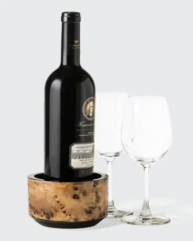LADORADA Burl Veneer Bottle Coaster | Thumbnail 2 LADORADA Burl Veneer Bottle Coaster | Thumbnail 2