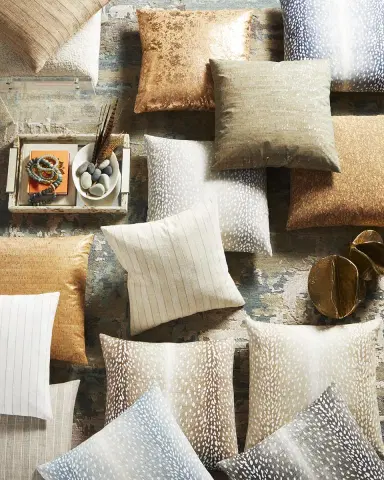 Eastern Accents Cerris Gold Pillow | Thumbnail 3 Eastern Accents Cerris Gold Pillow | Thumbnail 3