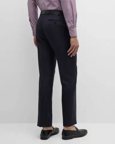 ZANELLA Men's Devon Wool Serge Trousers | Thumbnail 2 ZANELLA Men's Devon Wool Serge Trousers | Thumbnail 2