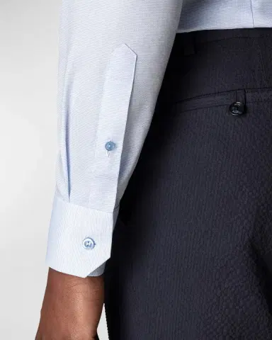 Eton Men's Textured Solid Slim-Fit Dress Shirt | Thumbnail 3 Eton Men's Textured Solid Slim-Fit Dress Shirt | Thumbnail 3