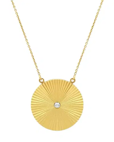 Jennifer Meyer Large'70s Disc Necklace | Thumbnail 1 Jennifer Meyer Large'70s Disc Necklace | Thumbnail 1