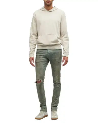 PURPLE Men's P001 Light Dirty Wax Skinny Jeans | Thumbnail 1 PURPLE Men's P001 Light Dirty Wax Skinny Jeans | Thumbnail 1