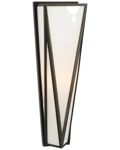 Visual Comfort Signature Lorino Medium Sconce In Bronze With White Glass By Julie Neill | Thumbnail 1 Visual Comfort Signature Lorino Medium Sconce In Bronze With White Glass By Julie Neill | Thumbnail 1