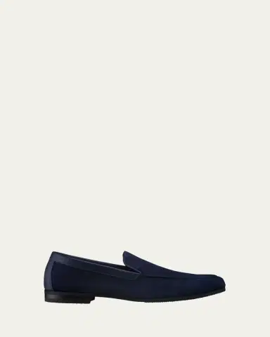 John Lobb Men's Tyne Suede Loafers | Thumbnail 4 John Lobb Men's Tyne Suede Loafers | Thumbnail 4