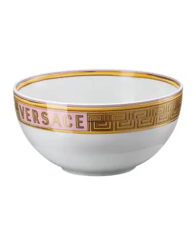 Versace Medusa Amplified Pink Coin Cereal Bowl | Thumbnail 1 Versace Medusa Amplified Pink Coin Cereal Bowl | Thumbnail 1