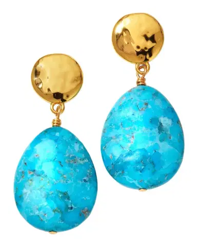 NEST Jewelry Blue Turquoise Teardrop Earrings | Thumbnail 1 NEST Jewelry Blue Turquoise Teardrop Earrings | Thumbnail 1