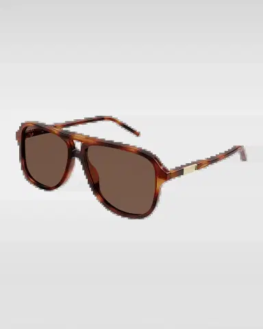 Gucci Men's Logo Plaqué Aviator Sunglasses | Thumbnail 2 Gucci Men's Logo Plaqué Aviator Sunglasses | Thumbnail 2