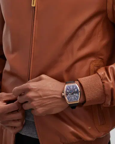 Franck Muller Limited Edition Rose Gold Auberlen Skeleton Auto Watch with Leather Strap | Thumbnail 2 Franck Muller Limited Edition Rose Gold Auberlen Skeleton Auto Watch with Leather Strap | Thumbnail 2
