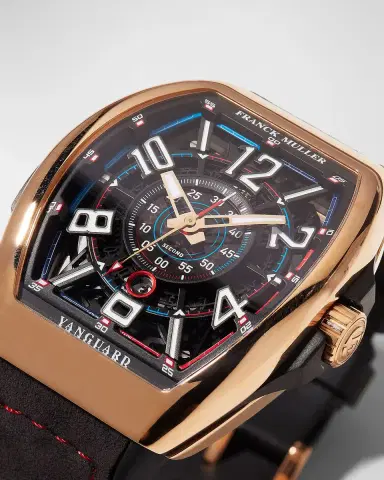 Franck Muller Limited Edition Rose Gold Auberlen Skeleton Auto Watch with Leather Strap | Thumbnail 3 Franck Muller Limited Edition Rose Gold Auberlen Skeleton Auto Watch with Leather Strap | Thumbnail 3