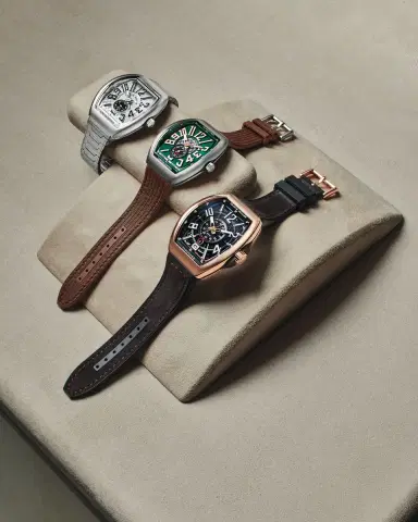 Franck Muller Limited Edition Rose Gold Auberlen Skeleton Auto Watch with Leather Strap | Thumbnail 5 Franck Muller Limited Edition Rose Gold Auberlen Skeleton Auto Watch with Leather Strap | Thumbnail 5