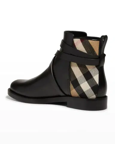 Burberry Pryle Equestrian Check Ankle Booties | Thumbnail 6 Burberry Pryle Equestrian Check Ankle Booties | Thumbnail 6