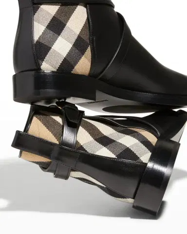 Burberry Pryle Equestrian Check Ankle Booties | Thumbnail 7 Burberry Pryle Equestrian Check Ankle Booties | Thumbnail 7