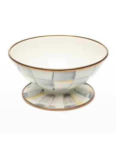 MacKenzie-Childs Sterling Check Enamel Ice Cream Dish | Thumbnail 2 MacKenzie-Childs Sterling Check Enamel Ice Cream Dish | Thumbnail 2