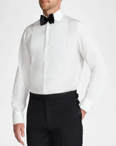 Ralph Lauren Purple Label Piqué-Bib French Cuff Tuxedo Shirt | Thumbnail 6 Ralph Lauren Purple Label Piqué-Bib French Cuff Tuxedo Shirt | Thumbnail 6