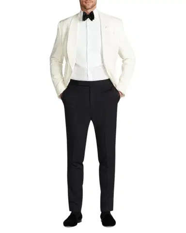 Ralph Lauren Purple Label Piqué-Bib French Cuff Tuxedo Shirt | Thumbnail 1 Ralph Lauren Purple Label Piqué-Bib French Cuff Tuxedo Shirt | Thumbnail 1