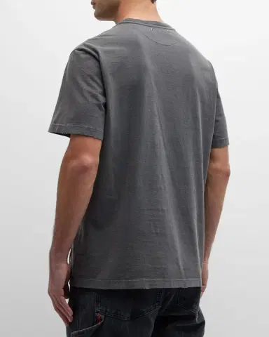 Golden Goose Men's Reverse Logo Distressed T-Shirt | Thumbnail 2 Golden Goose Men's Reverse Logo Distressed T-Shirt | Thumbnail 2