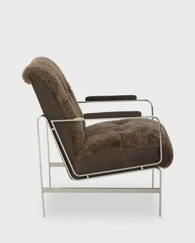 Massoud Trixie Shearling Accent Chair | Thumbnail 2 Massoud Trixie Shearling Accent Chair | Thumbnail 2
